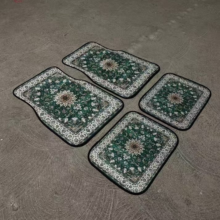 Vintage Bohemian Style Car Floor Carpet